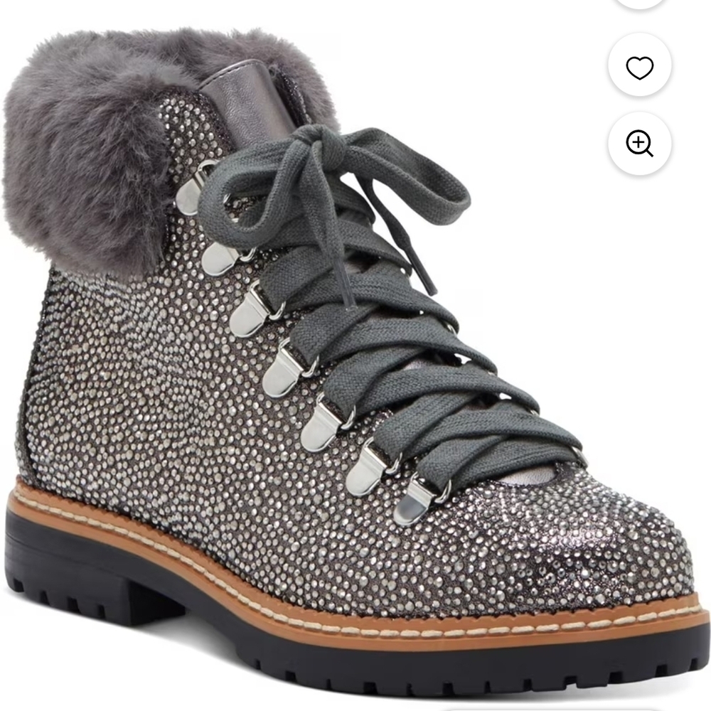 INC International Concepts Sparkling Gray Kids Boots